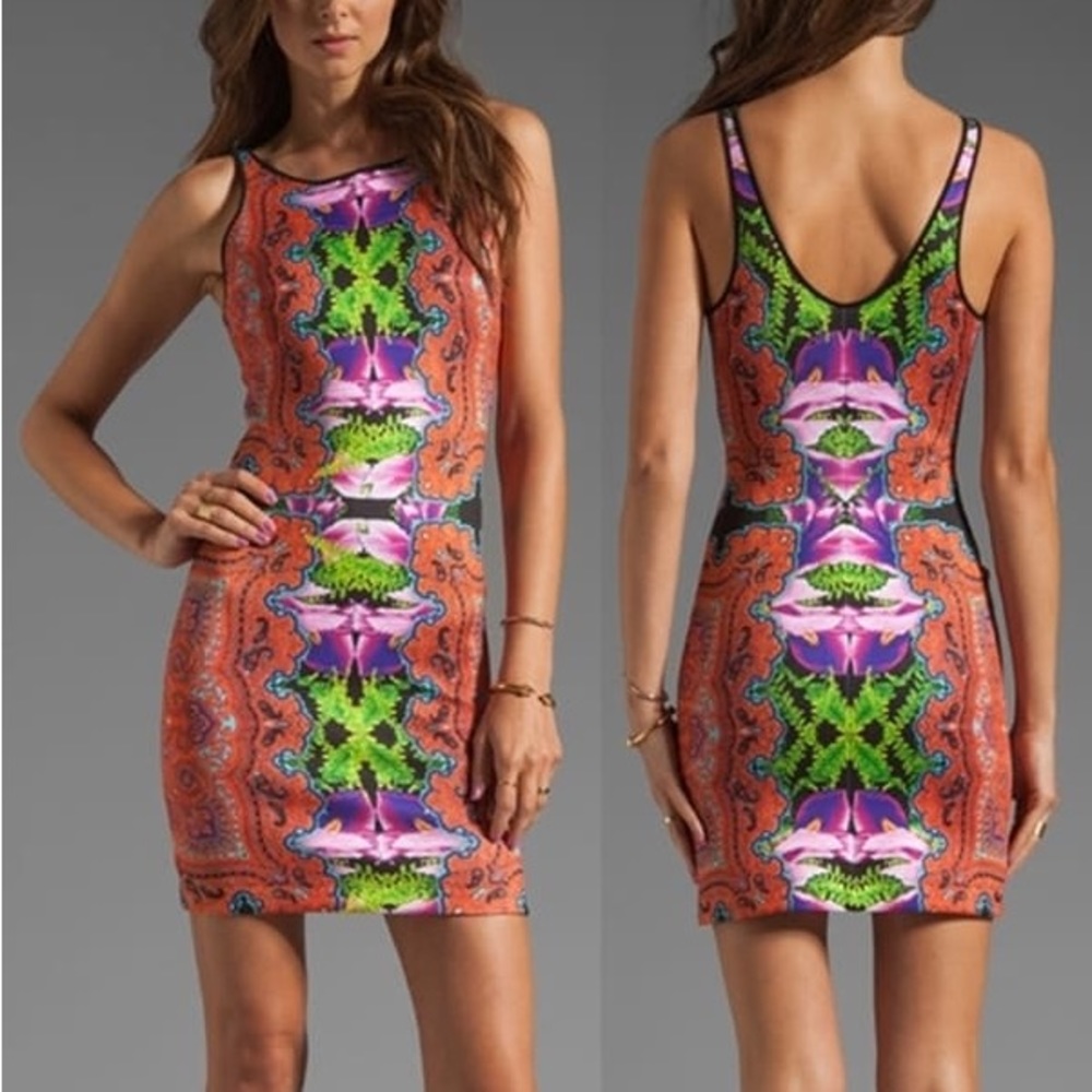 Clover Canyon Orchid Trip Bodycon Dress